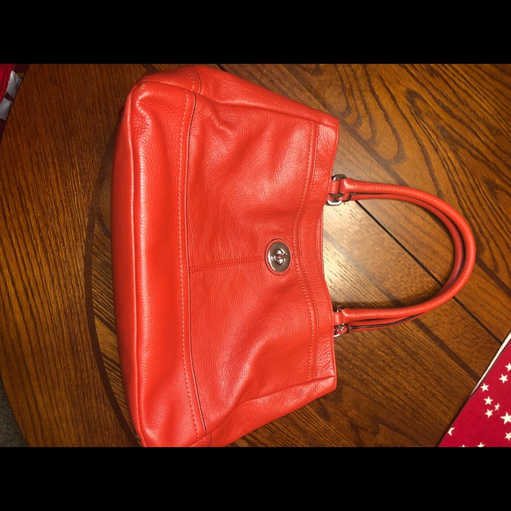 Red Coach Purse! Like Brand New!